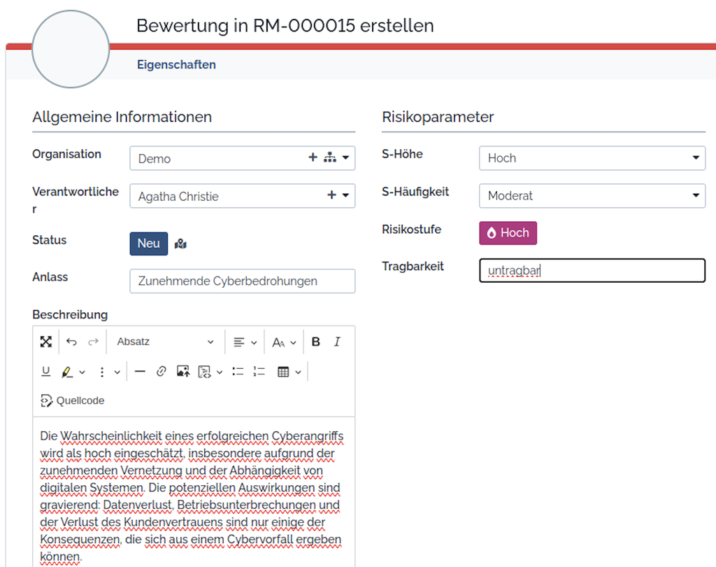 Risiko- und Informationssicherheitsmanagement