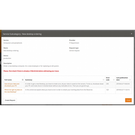 [itomig-rtfm] Ticketeröffnung mit FAQ